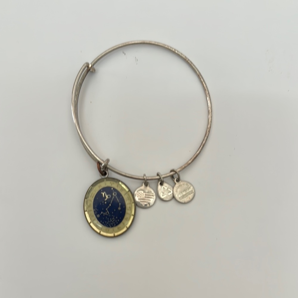 Alex and Ani Capricorn Silver Zodiac Charm Bracelet